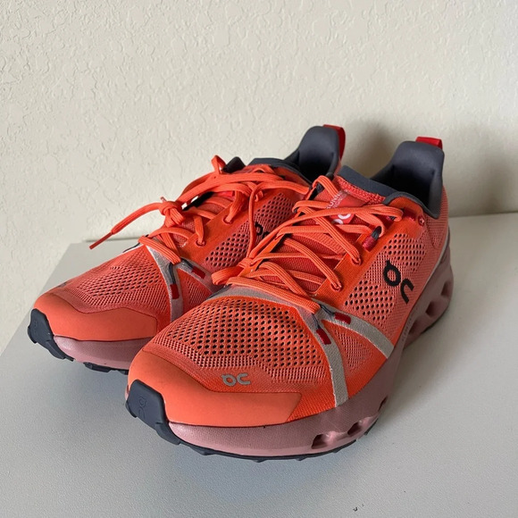 Men’s On Cloudsurfer Trail Shoes in Flame Dustrose Size 13 - Picture 5 of 8